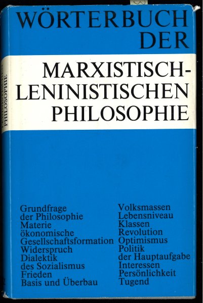 Wörterbuch der marxistisch-leninistischen Philosophie