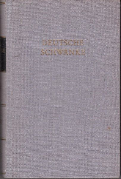 Deutsche Schwänke. In einem Band. Bibliothek Deutscher Klassiker. BDK