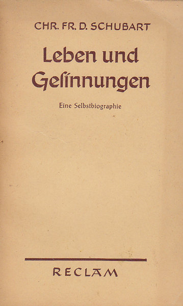 Leben und Gesinnungen. Eine Selbstbiographie. Reclam Universal-Bibliothek Nr. 7691/92