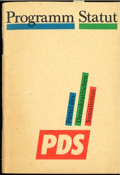 PDS Programm und Statut