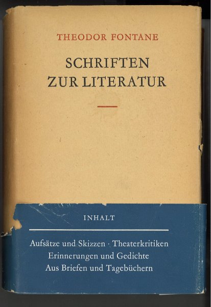 Schriften zur Literatur. (Hrsg.: Reuter, Hans-Heinrich)