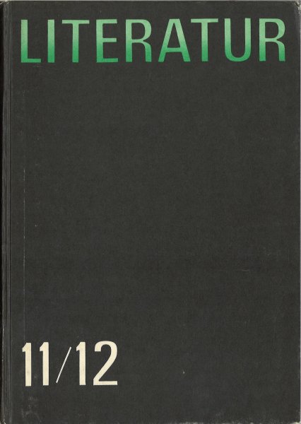 Literatur Klassen 11 und 12. Textauswahl (Schulbuch der DDR)