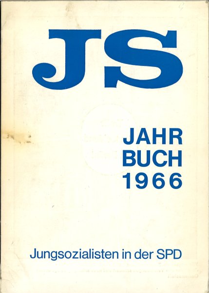 JS Jahrbuch 1966. Jungsozialisten in der SPD (2 Blätter lose, Bindung leicht lose und Titelseite verschmutzt)