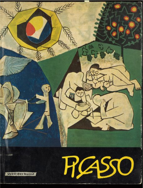 Pablo Picasso. Mit elf farbigen Tafeln und fünf einfarbigen Abbildungen.  (hinterer Bucheinband beschädigt)  Reihe Welt der Kunst